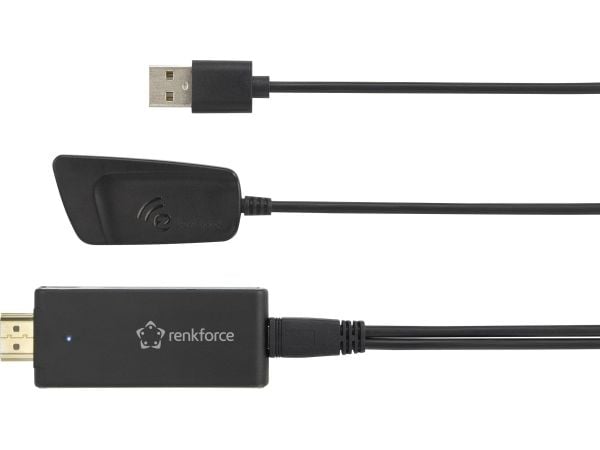 Renkforce renkCast 3, Full HD, 1920 x 1080 piksler, 1080p, H.264, H.265, HDMI, Wi-Fi 5 (802.11ac)