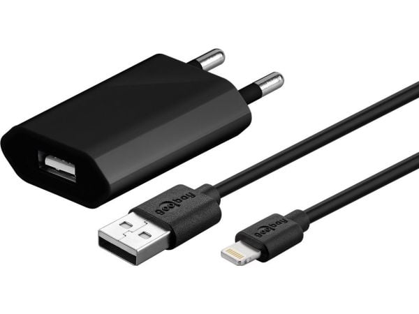 Goobay 44994, Sisätila, AC, 5 V, 1 m, Musta
