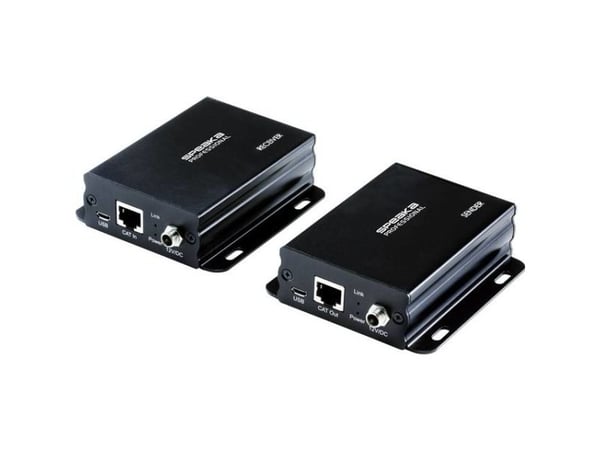SpeaKa Professional SP-8567416, 3840 x 2160 piksler, AV-sender og -mottaker, 50 m, Koblet med ledninger (ikke trådløs), Svart, HDCP