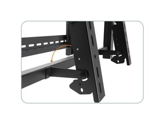 TECHly - Brakett - for videovegg - svart - skjermstørrelse: 45"-70" - veggmonterbar