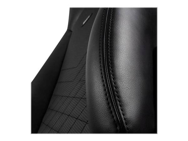 Noblechairs ICON - Stol - ergonomisk - armlener - T-formet - tipping - roterende - polyuretanlær, stålramme - svart
