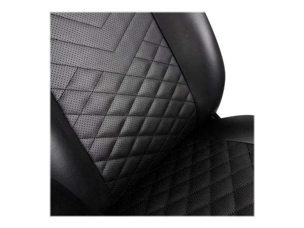 Noblechairs ICON - Stol - ergonomisk - armlener - T-formet - tipping - roterende - polyuretanlær, stålramme - svart
