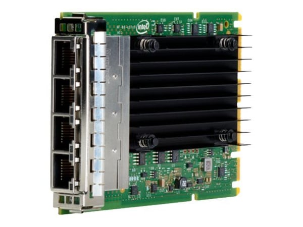 HPE I350-T4 - Nettverksadapter - OCP 3.0 - Gigabit Ethernet x 4 - for ProLiant DL325 Gen10, DL345 Gen10, DL360 Gen10, DX360 Gen10, XL220n Gen10, XL...