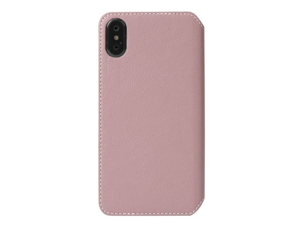 Krusell Pixbo 4 Card SlimWallet - Lommebok for mobiltelefon - veganlær - rosa - for Apple iPhone XS Max