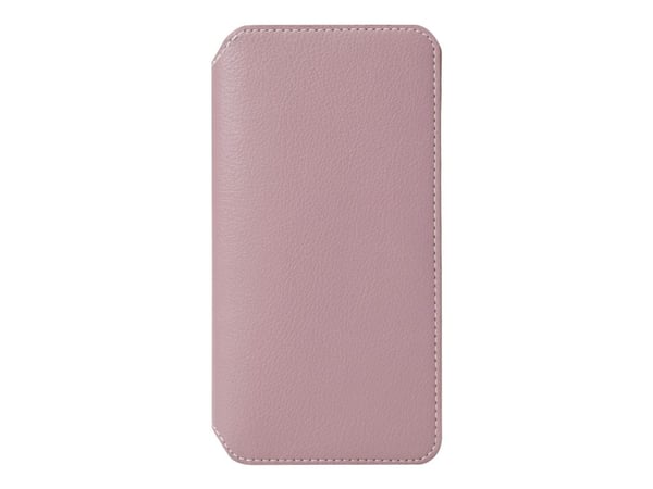 Krusell Pixbo 4 Card SlimWallet - Lommebok for mobiltelefon - veganlær - rosa - for Apple iPhone XS Max
