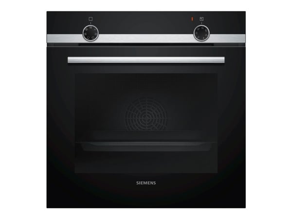 Siemens iQ100 HB510ABR0S - Ovn - innebygd - fordypning - bredde: 56 cm - dybde: 55 cm - høyde: 58.5 cm - Klasse A - rustfritt stål