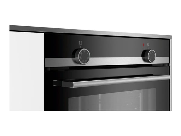 Siemens iQ100 HB510ABR0S - Ovn - innebygd - fordypning - bredde: 56 cm - dybde: 55 cm - høyde: 58.5 cm - Klasse A - rustfritt stål