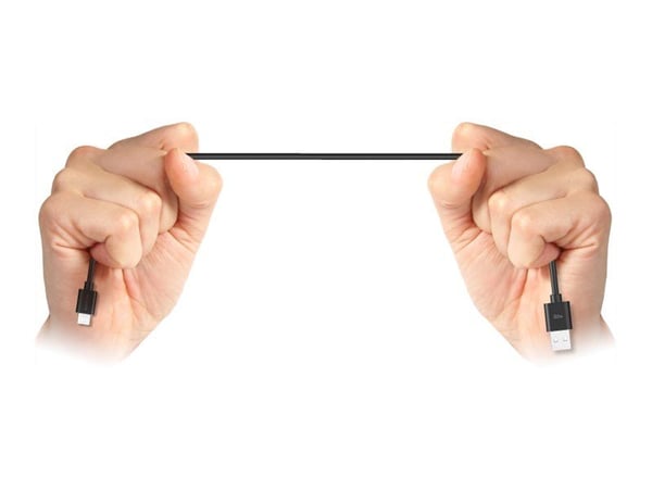 Silicon Power Boost Link PVC LK10AB - USB-kabel - Micro-USB type B (hann) til 4-pins mini USB-type A (hann) - USB 2.0 - 2.4 A - 1 m - svart
