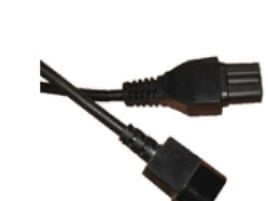 MicroConnect - Jatkojohto virtaa varten - IEC 60320 C15 - IEC 60320 C14 - 2,5 m