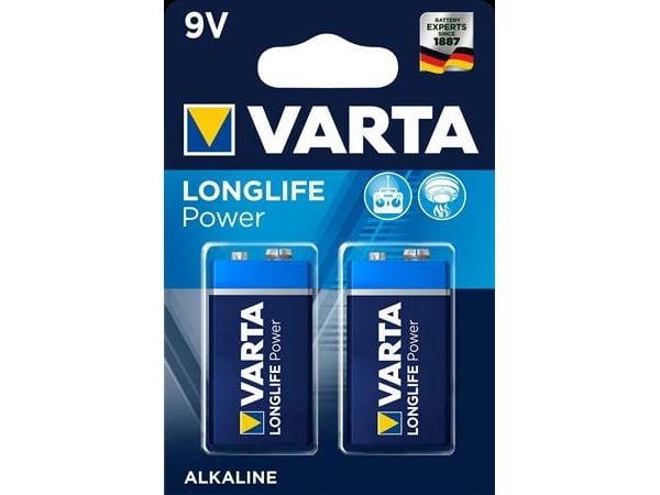 Varta Longlife Power 4922 - Batteri 2 x 9V - Alkalisk