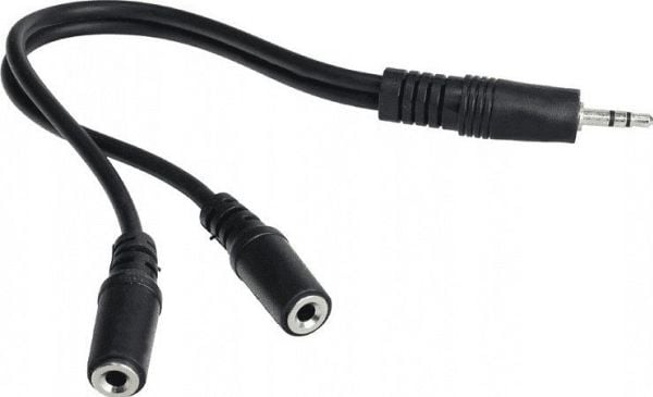 InLine 99300, 3,5 mm, uros, naaras, 0,2 m, musta