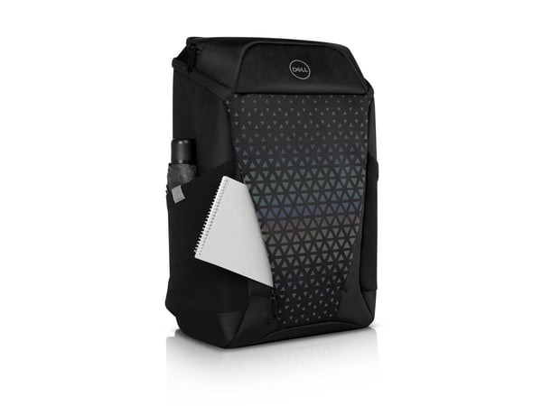 Dell Gaming Backpack 17 - Notebookryggsekk - 17" - svart med regnbue-reflektiv frontpanel