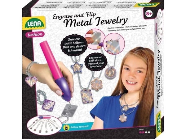 Lena 42655, Pysselsett for barn, 8 år, Batterier kreves