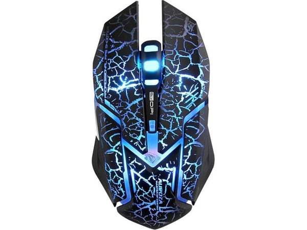 E-Blue E-Melyna E-melynas Auroza spillmus med kabel, sort, 4000DPI