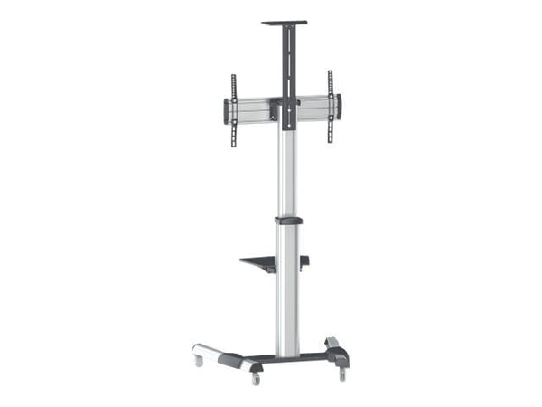 Manhattan TV & Monitor Mount, Trolley Stand, 1 screen, Screen Sizes: 37-65", Silver, VESA 200x200 to 600x400mm, Max 50kg, LFD, Lifetime Warranty - ...