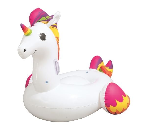 Bestway 41114, Flerfarget, Hvit, Rideflåte, Vinyl, 3 år, 45 kg, 112 mm