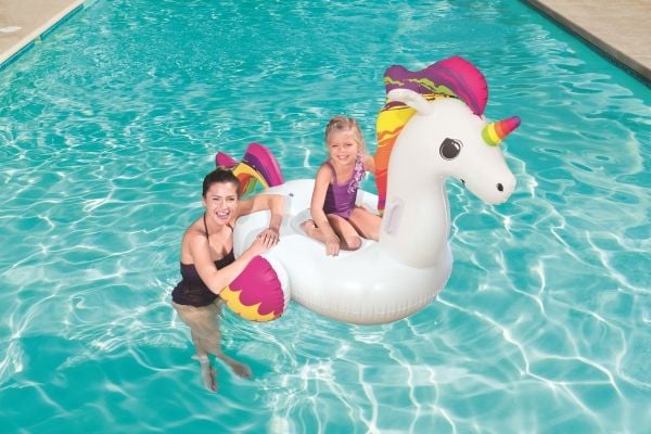 Bestway 41114, Flerfarget, Hvit, Rideflåte, Vinyl, 3 år, 45 kg, 112 mm