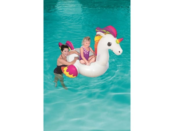 Bestway 41114, Flerfarget, Hvit, Rideflåte, Vinyl, 3 år, 45 kg, 112 mm