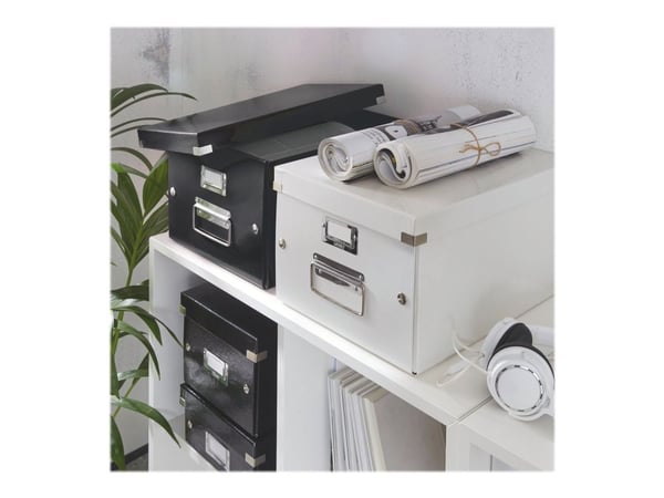 Arkivboks Click & Store Medium A4 sort