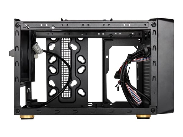 Kolink Satellite - Tower - Mini-ITX - ingen strømforsyning (ATX) - sort - USB/Lyd