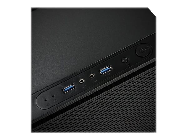 Kolink Satellite - Tower - Mini-ITX - ingen strømforsyning (ATX) - sort - USB/Lyd