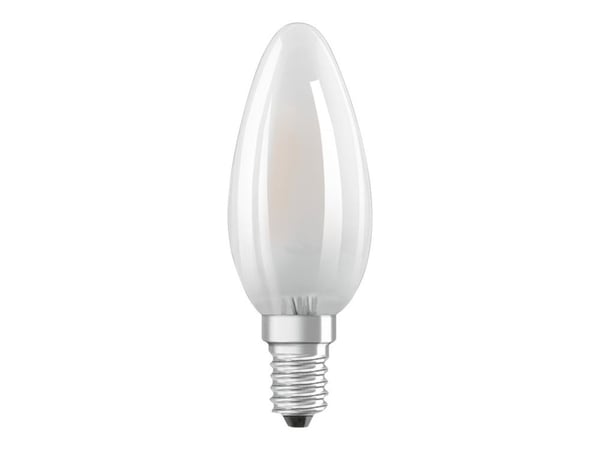 OSRAM LED BASE CLASSIC B - LED-lyspære - form: B35 - E14 - 4 W (ekvivalent 40 W) - klasse E - varmt hvitt lys - 2700 K
