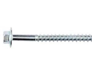 NKT bygge-/vvs skrue 6,0x40mm - 6-kant hoved m/flange, groft trægev. elz. - 100stk