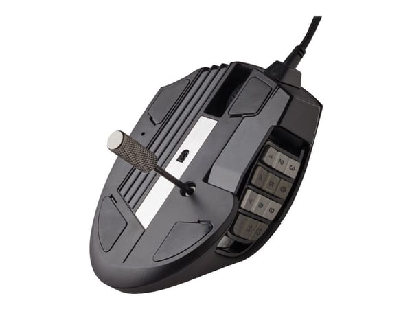 CORSAIR Gaming Scimitar RGB Elite - Mus - optisk - 17 knapper - kablet - USB - svart