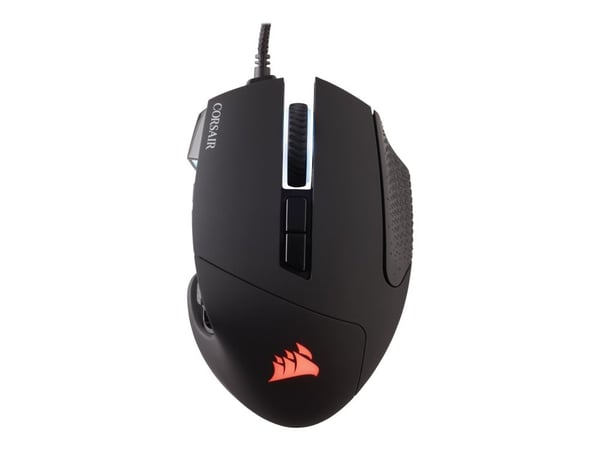 CORSAIR Gaming Scimitar RGB Elite - Mus - optisk - 17 knapper - kablet - USB - svart