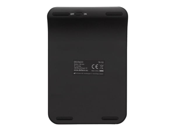 DELTACO TB-125 - Tastegruppe - trådløs - 2.4 GHz - svart