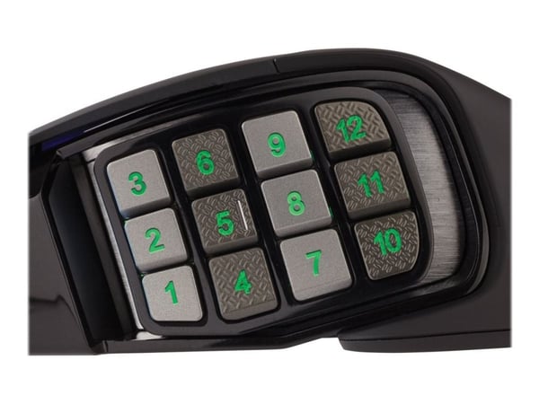 Corsair Scimitar RGB Elite spillmus 18000 DPI 17 knapper kablet, svart