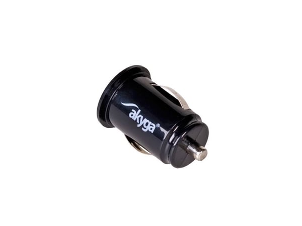 Akyga AK-CH-02 - Bilstrømadapter - 10.5 watt - 2.1 A - 2 utgangskontakter (USB) - svart
