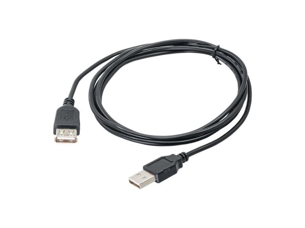 Akyga AK-USB-07 - USB-forlengelseskabel - USB (hann) til USB (hunn) - 1.8 m - svart