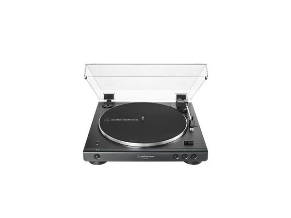 Audio-Technica AT-LP60XBT, Hihnakäyttöinen levysoitin, Täysin automaattinen, Musta, Alumiini, 33 1/3,45 RPM, 33 1/3,45 RPM