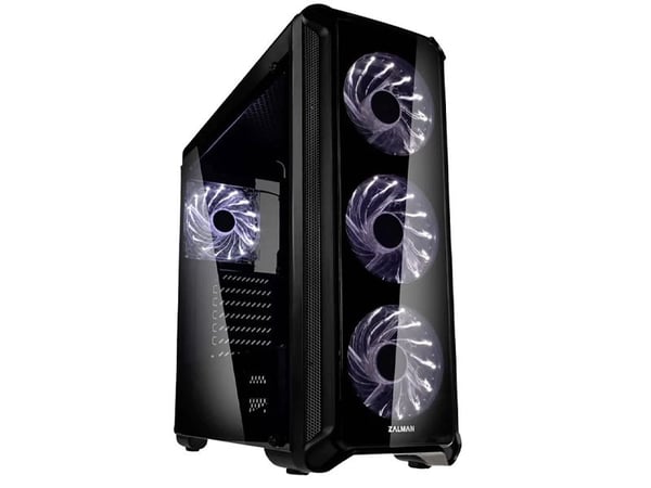 Zalman i3 Edge - Mid tower - ATX - sidepanel med vindu (akryl) - ingen strømforsyning (ATX) - USB/lyd