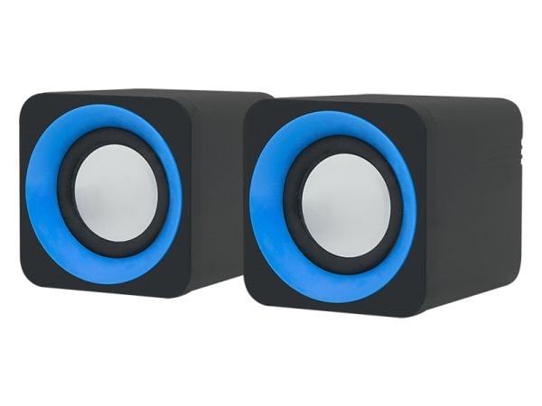 BLOW MS-23, 2-vägs, 2.0 kanaler, Kabel, 3 W, 280 - 18000 hz, Svart, Blå, Grå