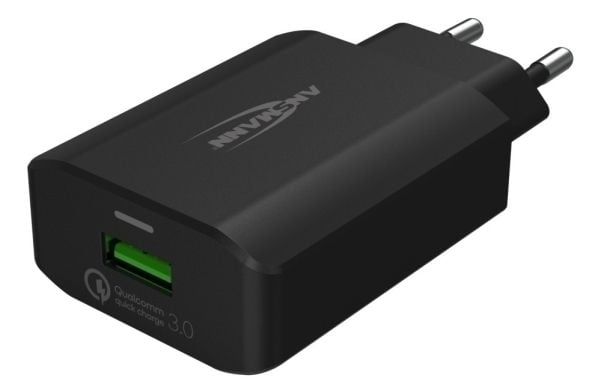 ANSMANN HC118QC - Strømadapter - 18 watt - 3 A - QC 3.0 (USB-C) - svart