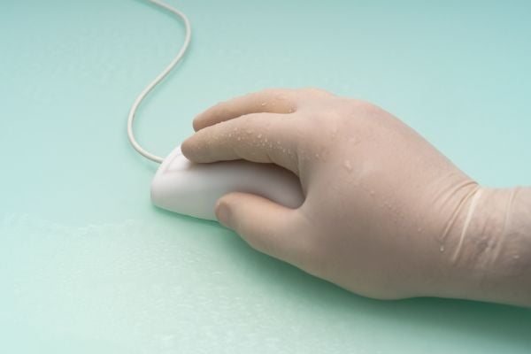 Gett Indumouse Pro TKH-MOUSE-PRO-IP68-WHITE-USB - Mus - ergonomisk - höger- och vänsterhänt - infraröd - 5 knappar - sladdansluten - USB - vit
