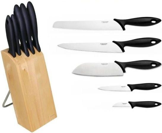 Fiskars Knivblok med 5 knive 1023782