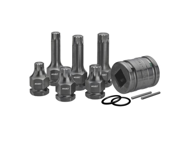HAZET 990S/11, Pistorasiasarja, 1/2", Metrinen, 11 pää(t), 14,16,18 mm, 1/2,3/4"