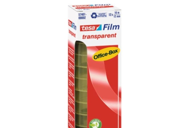 Tesa 57401 - 10 m - Läpinäkyvä - Polypropeeni (PP) - 12 mm - 12 Stück(e)