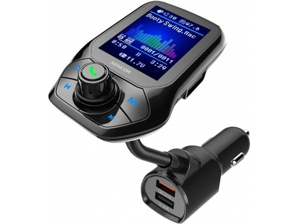 FM-lähetin Sencor-lähetin SWM 5858 BT Modulaattori BT/MP3, 2 USB, micro TF/SD -SWM 5858 BT - SWM 5858 BT