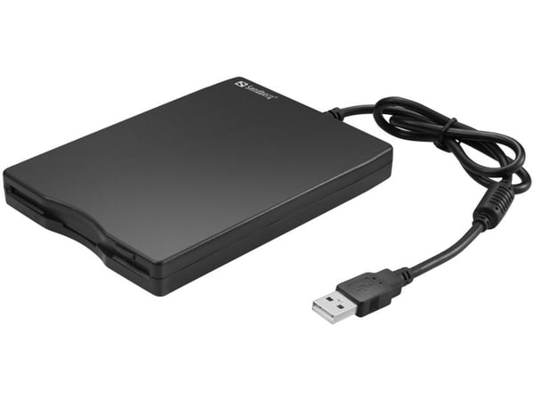 Sandberg USB Floppy Mini Reader - Platestasjon - Diskett (1.44 MB) - USB - ekstern