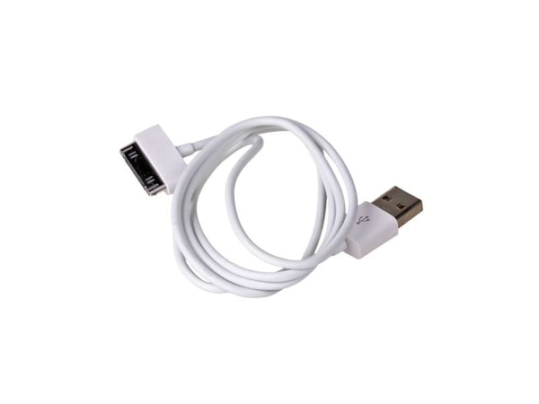 Akyga AK-USB-08 - Laddnings-/datakabel - Apple Dock hane till USB hane - 1 m - vit - för Apple iPad/iPhone/iPod (Apple Dock)
