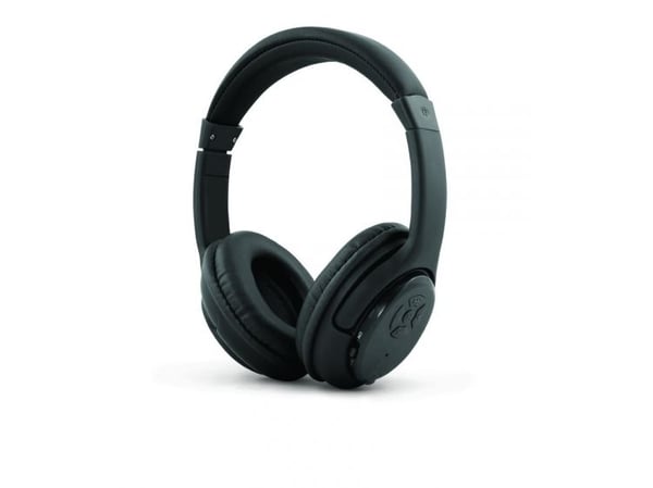 Esperanza EH163K - Hodetelefoner med mikrofon - on-ear - Bluetooth - trådløs - libero black