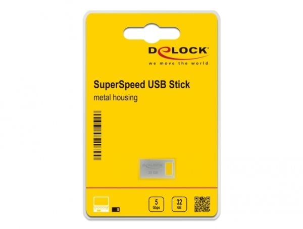 Delock - USB flash-enhet - 32 GB - USB 3.2 Gen 1