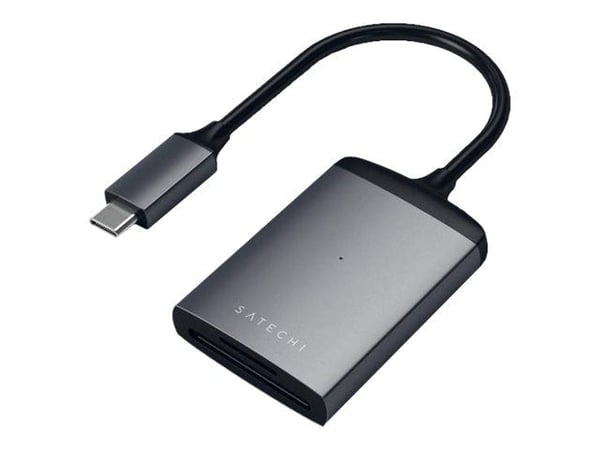 Satechi Aluminum ST-TCU3CRM - Kortinlukija (SD, microSD, SDHC, SDXC, SDHC UHS-II, microSDXC UHS-II) - USB-C Satechi Aluminum ST-TCU3CRM - Kortinlukija (SD, microSD, SDHC, SDXC, SDHC UHS-II, microSDXC UHS-II) - USB-C