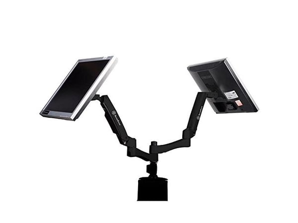 Silverstone SST-ARM22BC, 10 kg, 38,1 cm (15"), 61 cm (24"), 100 x 100 mm, Korkeudensäätö, Musta