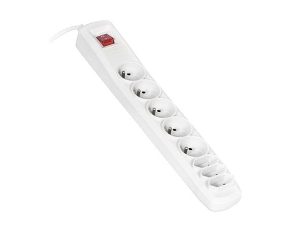 Activejet APN-8G/3M-GR, 3 m, inomhus, Typ C, Typ E, Typ E, Plast, Grå