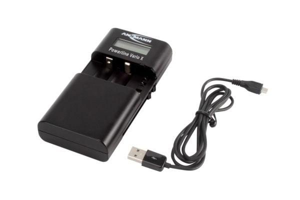 Ansmann Powerline Vario X, Lithium Polymer (LiPo), Lithium-Ion (Li-Ion), Nikkelmetallhydrid (NiMH), AA, AAA